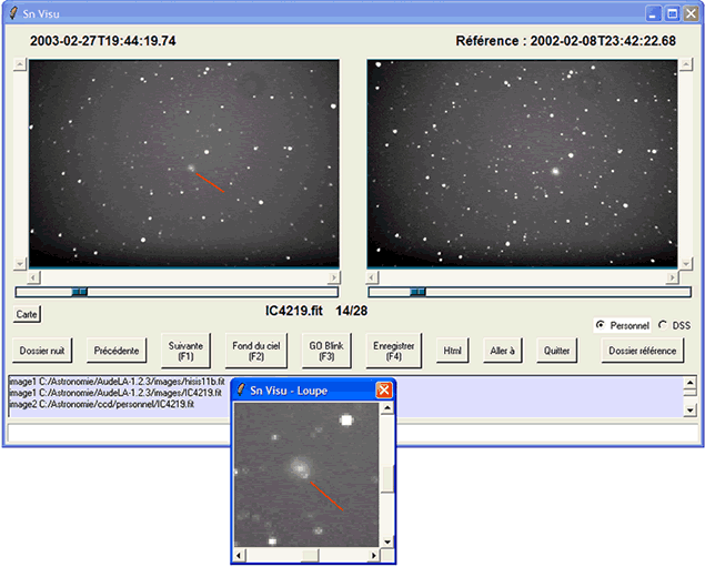 Finding a Supernovae with Audela